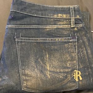 Rock and republic coated jeans